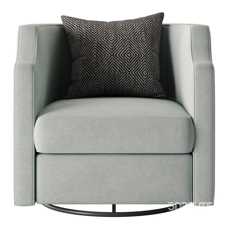 Infinity Swivel Barrel Chair Blue Image 11