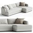 Flexform Barret Sectional Sofa Designer Roberto Lazzeroni - Thumbnail 2