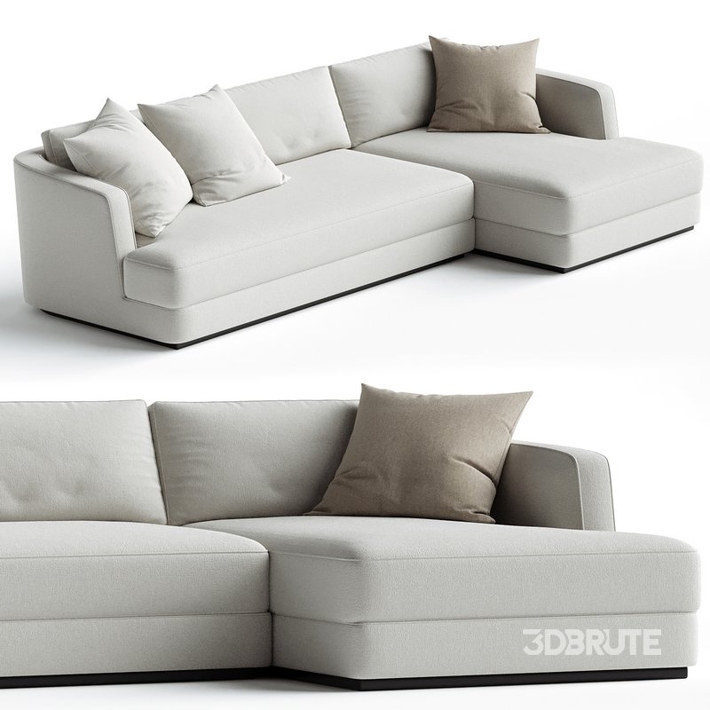Flexform Barret Sectional Sofa Designer Roberto Lazzeroni Image 2