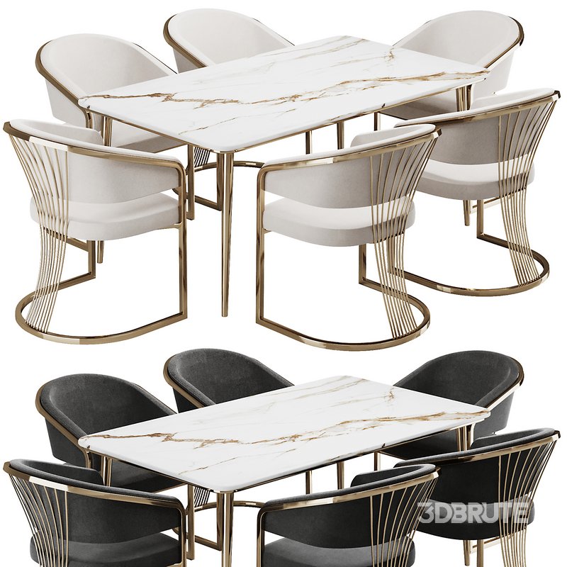 Dinning chair and table186 Image 2