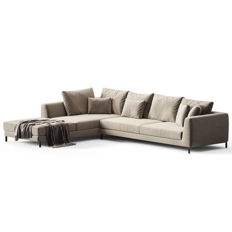 Ray Corner Sectional Sofa By B&B ITALIA Image 11