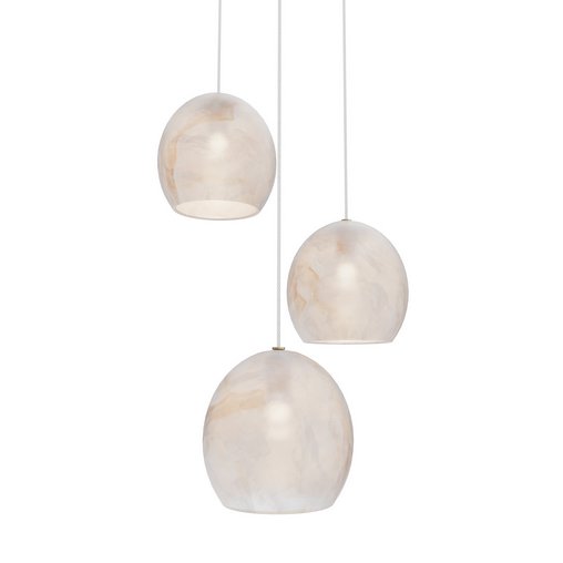 Lazio 3-Light Round Multi-Drop Pendant Currey Company