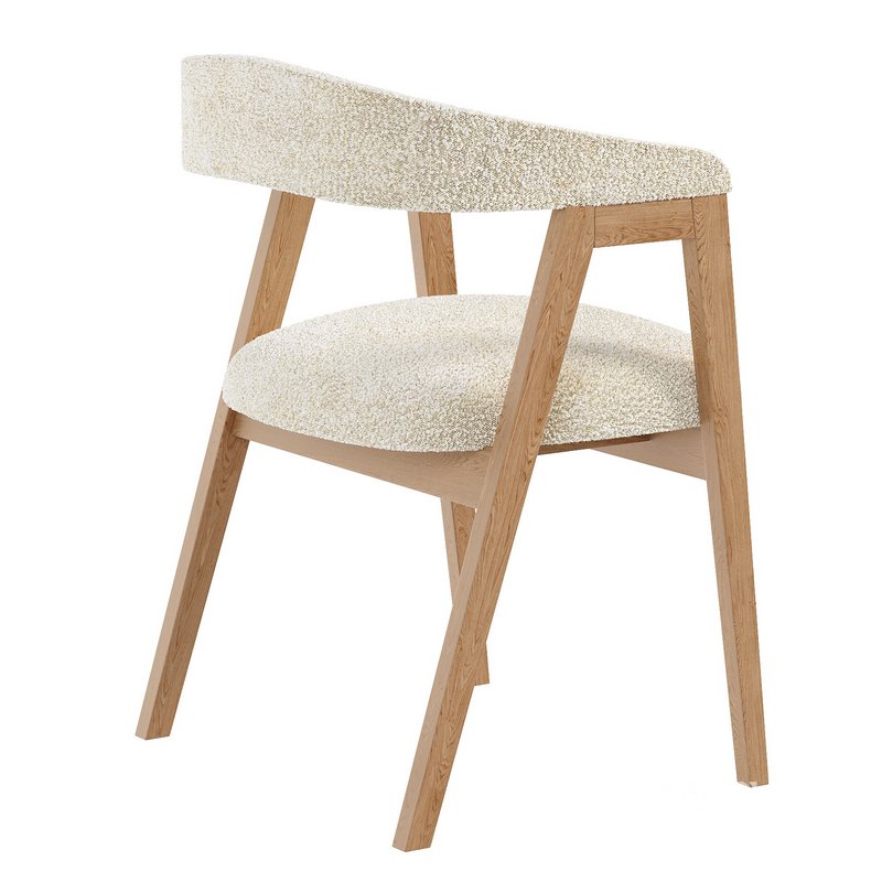 Trevor Chair Cozy White Image 3