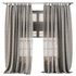 Classic Linen Curtain Set with Metal Rings and Roman shade 63 - Thumbnail 4