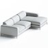 Benedict 2Piece Sectional Corner Sofa - Thumbnail 3