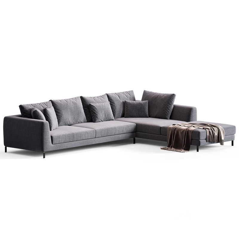 Ray Corner Sectional Sofa By B&B ITALIA Image 4