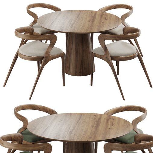 Dinning chair and table216