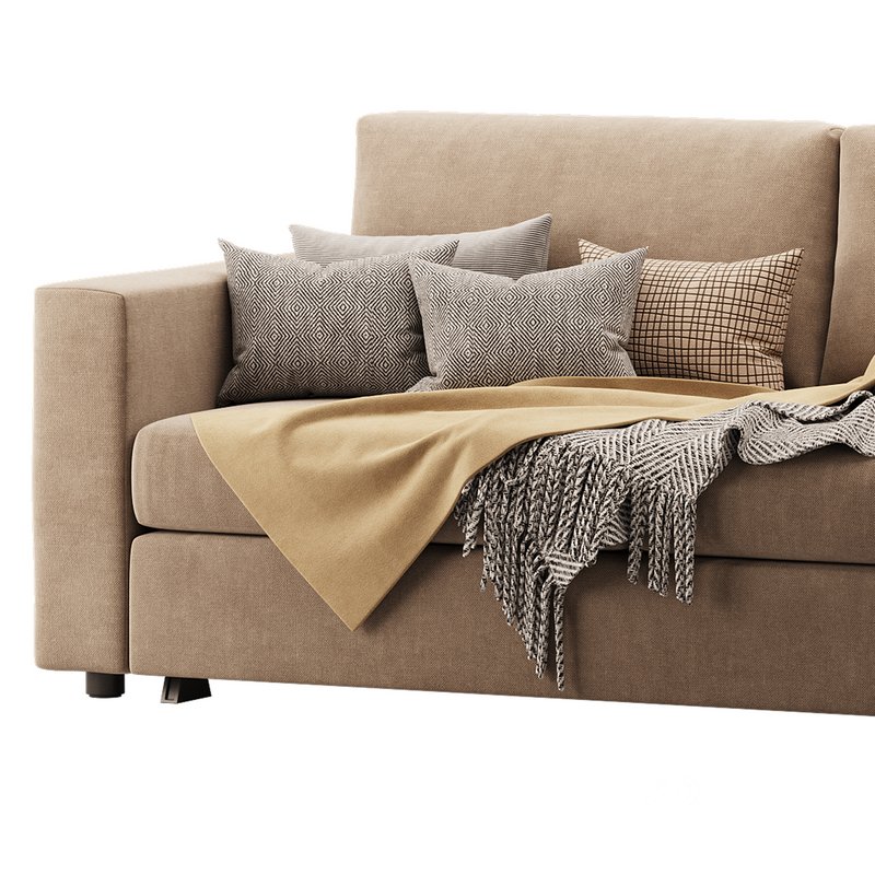 Sleeper sofa Gunnared beige Image 11