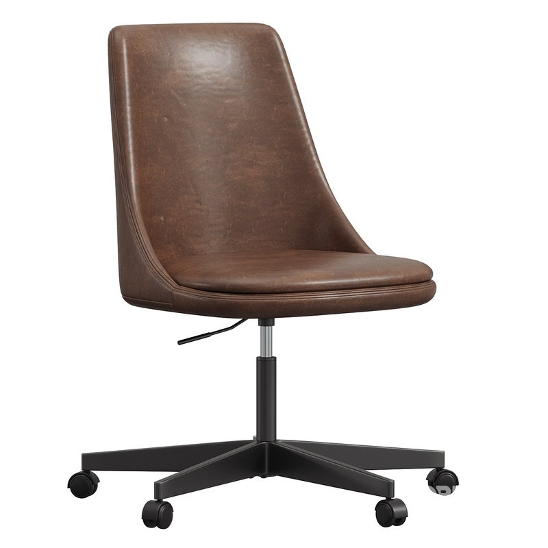 Jaz Leather Swivel Desk Chair Image 2