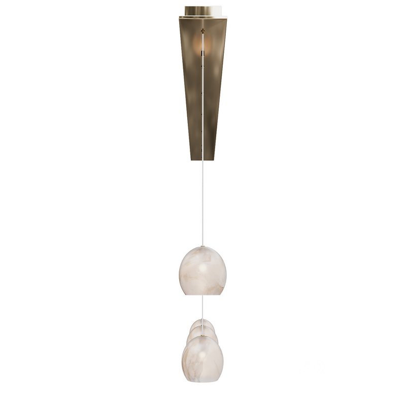 Lazio 7-Light Linear Multi-Drop Pendant Currey Company Image 1