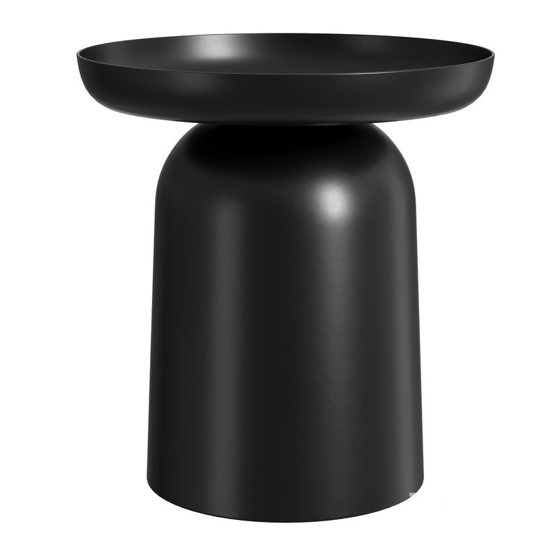 Soda Round Side Table Black Image 1