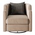 Infinity Swivel Barrel Chair Blue - Thumbnail 7