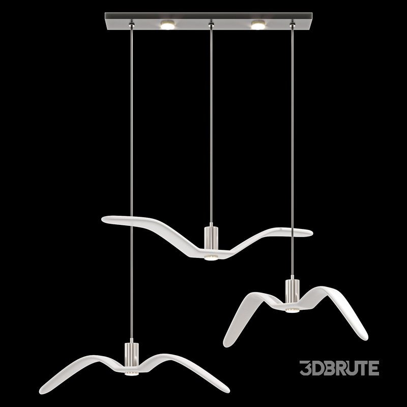 Hanging plastic Led Lamp Bird Image 5