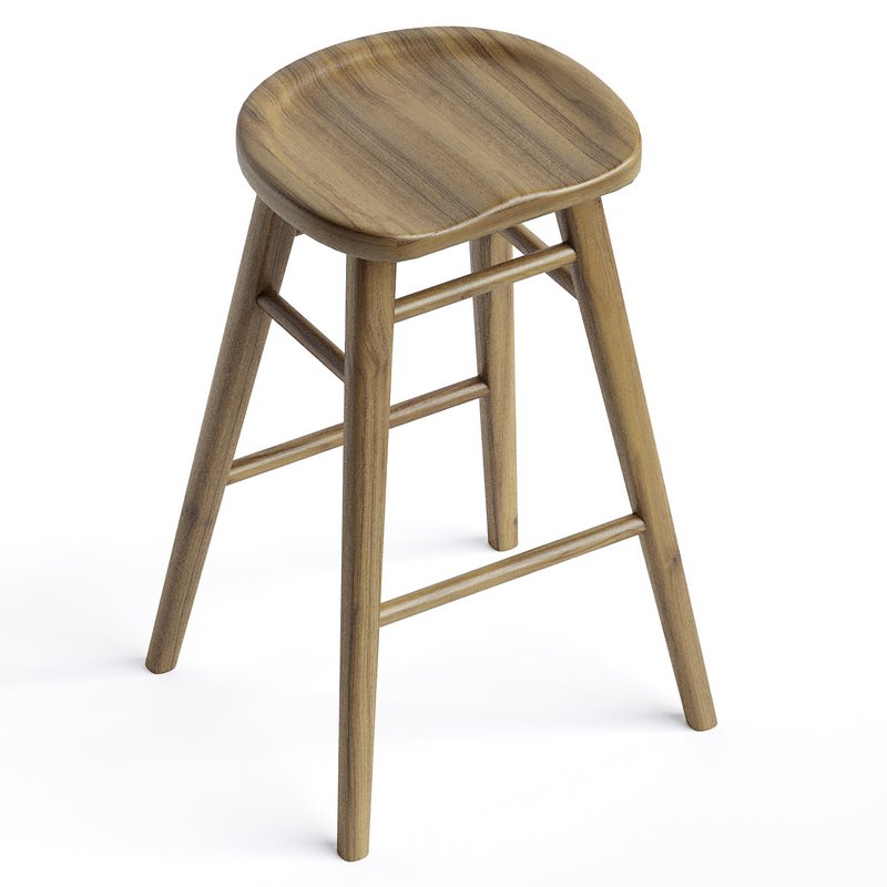 Scandinavian Style Timber Barstool Image 4