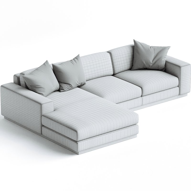 Sepia Chaise longue sofa Image 3