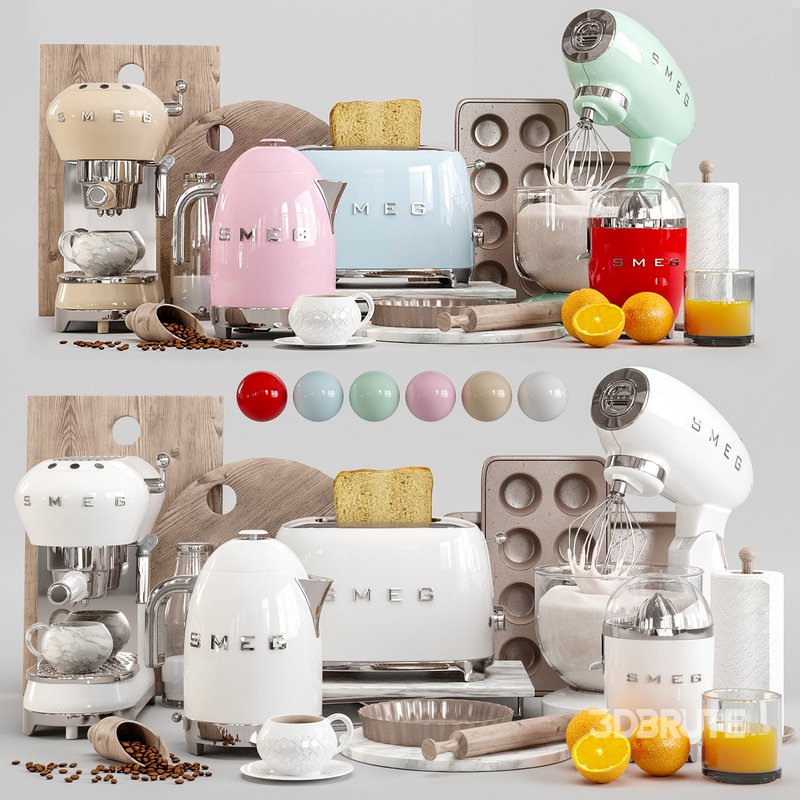 smeg appliance cream Image 1