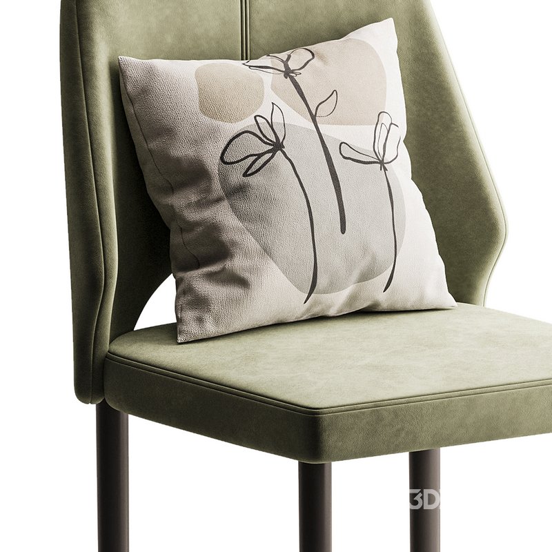 Bordered Sturdy Faux Leather Upholstered Image 6