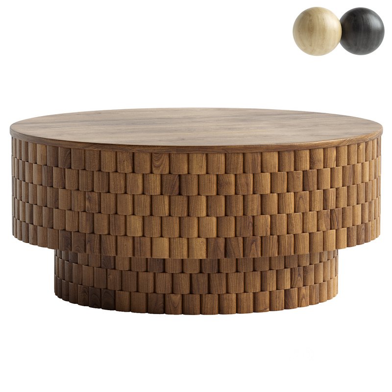 Abshire Solid Wood Storage Coffee Table Image 4