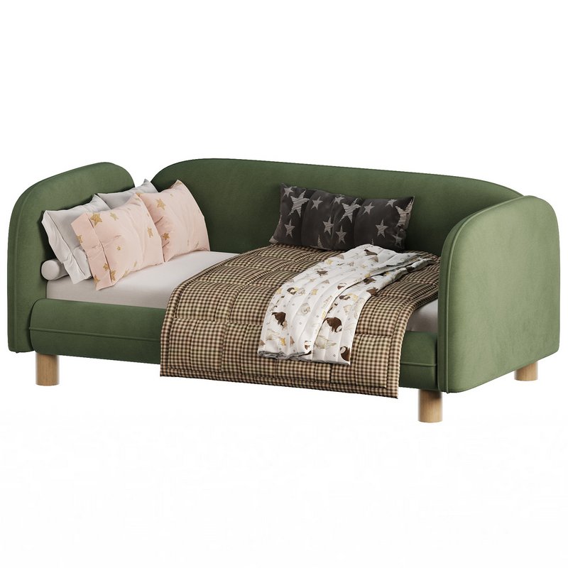 Childrens bed Debbie 1 80 Velvet Blue Image 3