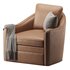 Wide Seat Lounge Swivel Arm Chair - Thumbnail 7