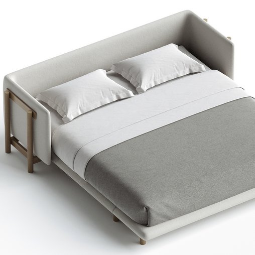 Frame Bed with Arms by De La Espada