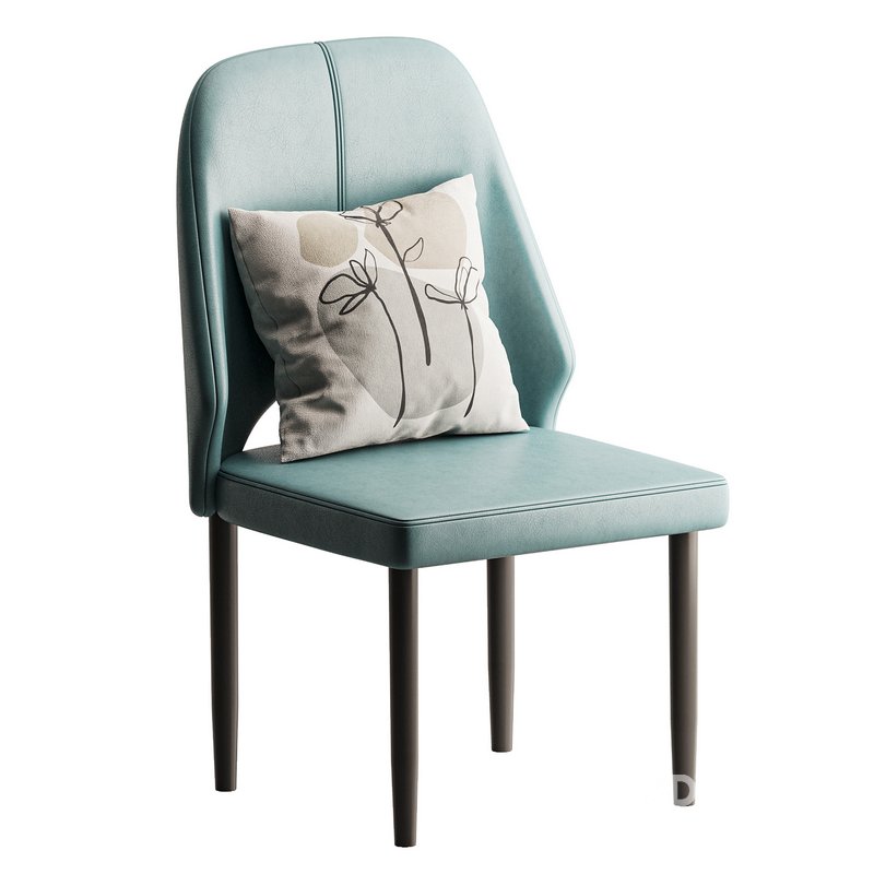 Bordered Sturdy Faux Leather Upholstered Image 7