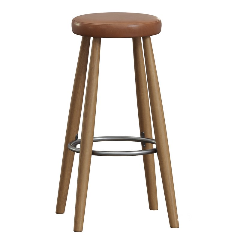 Mid Century Modern Bar Stool CH 56 by Hans Wegner Image 1