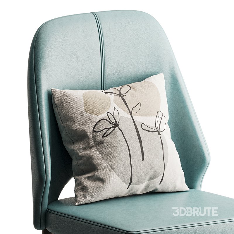 Bordered Sturdy Faux Leather Upholstered Image 13