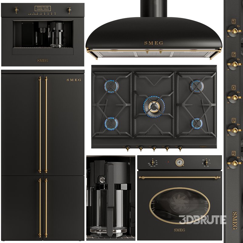 smeg black appliance Image 1