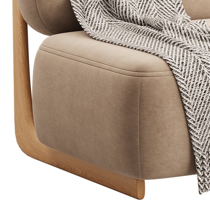 Modern Simple Style Cherry Wood Side Chair Image 11