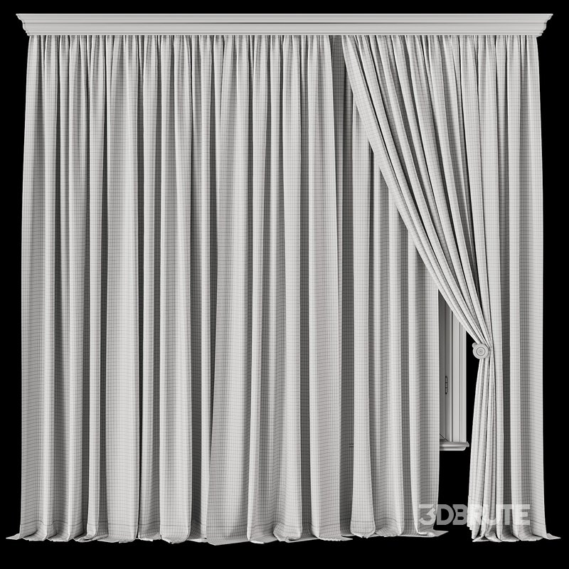 Elegant Drapery Set with Dual Layer Curtains Image 3