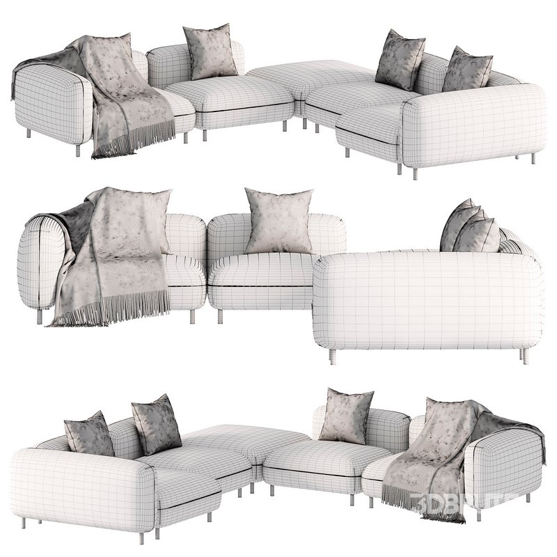 TOKIO Modular fabric Sofa Image 7