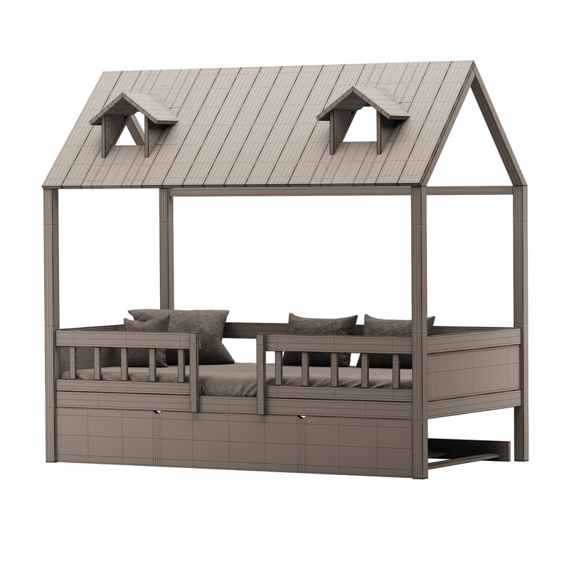 Bed Frame with Trundle Image 14