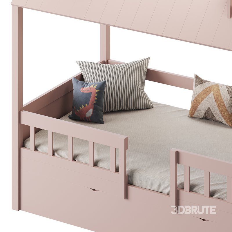 Bed Frame with Trundle Image 8