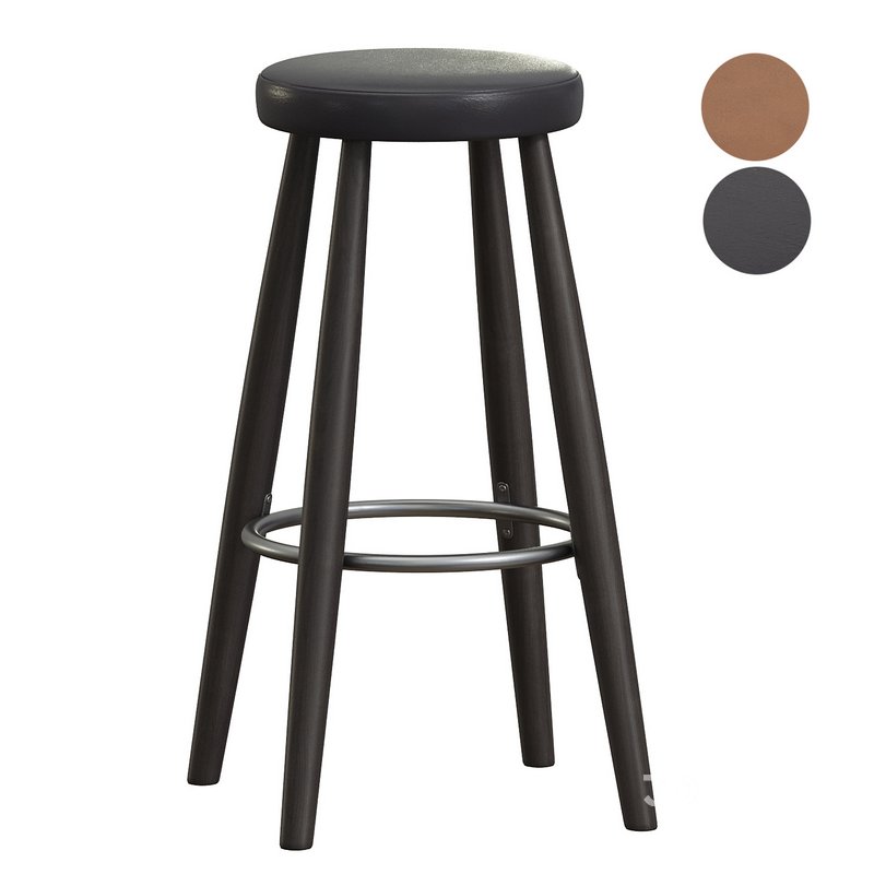 Mid Century Modern Bar Stool CH 56 by Hans Wegner Image 3