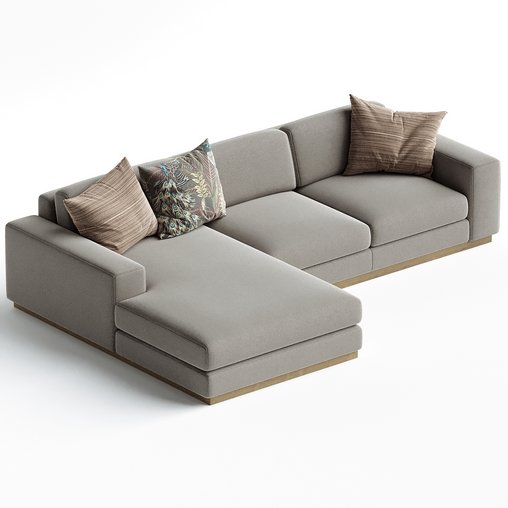 Sepia Chaise longue sofa