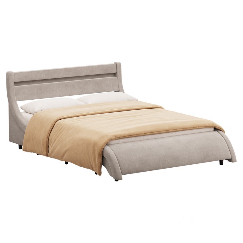 Homfa Full Size Bed Frame Image 4