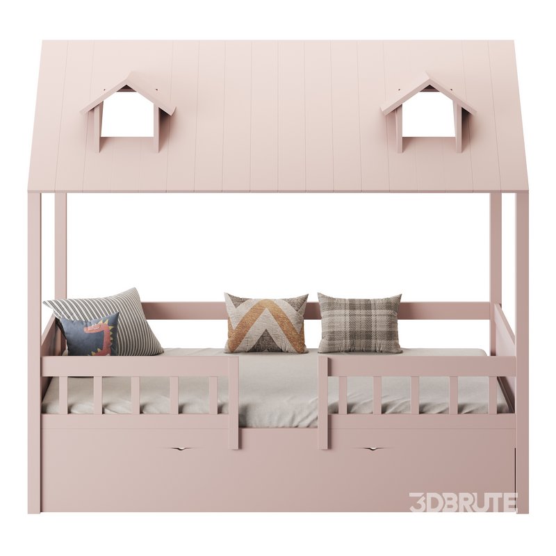Bed Frame with Trundle Image 4