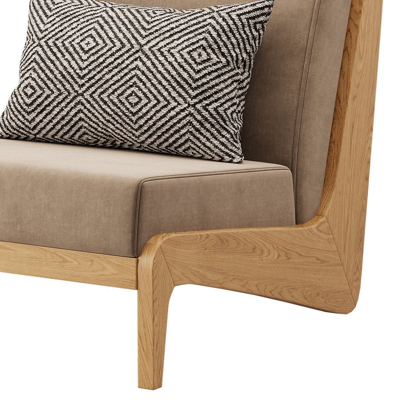 Art Deco White Foam Side Chair Image 11