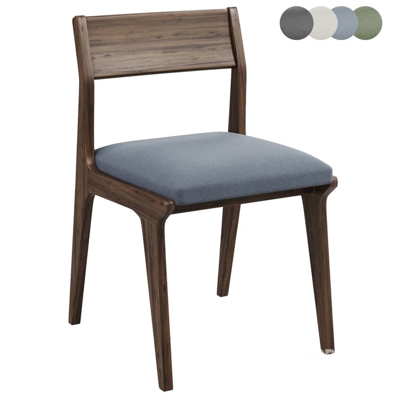 Lakin Teak Wood Dining Side Chair Image 1