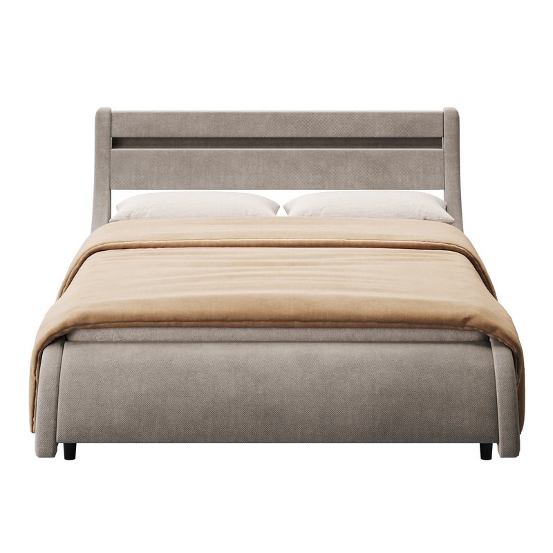 Homfa Full Size Bed Frame Image 9