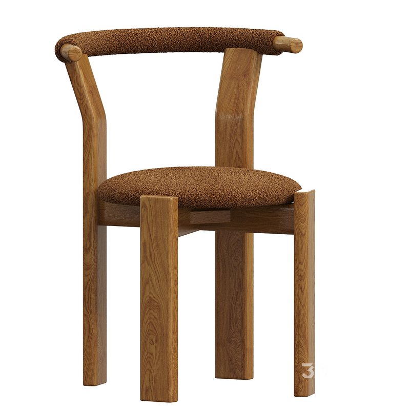 Pair of Zita Dining Chairs- Boucle Image 1