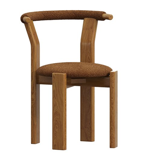 Pair of Zita Dining Chairs- Boucle