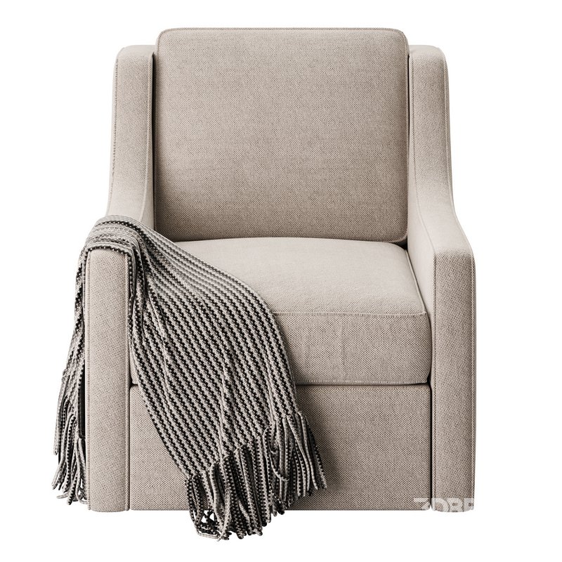 Patterned Swivel Lounge Chair Image 11