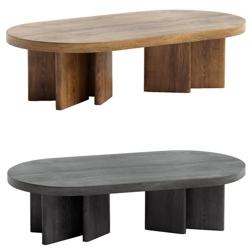 Pill Shape Coffee Table