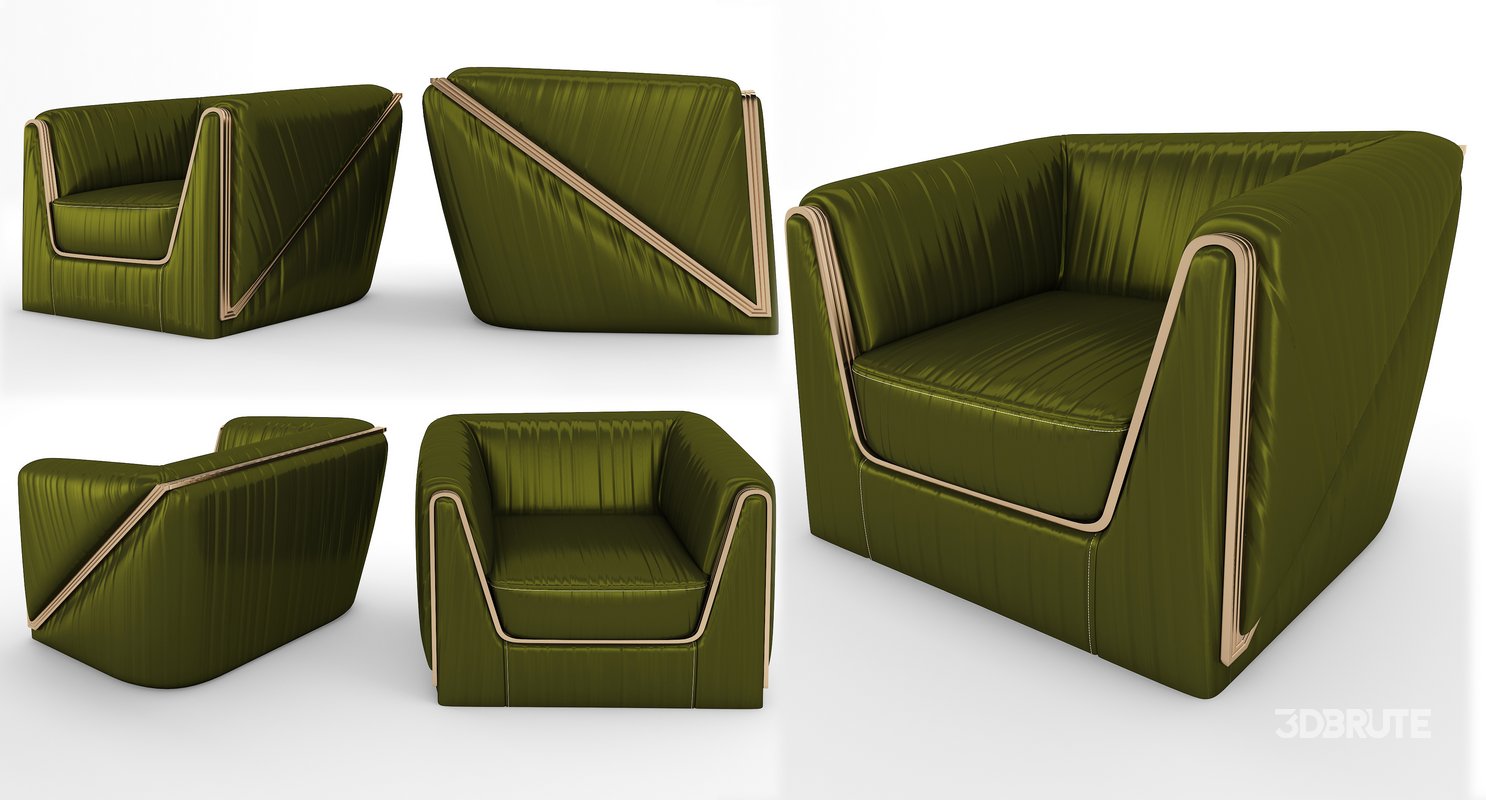 Vega Arm Chair Green Image 1