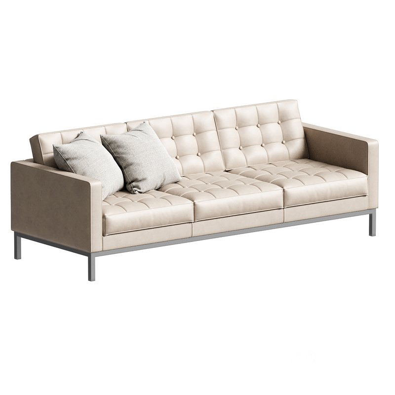 Knoll Florence Relax Three Seater Sofa Quilted Version Image 1