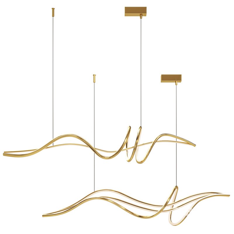 Geometric Pendant LED Lines Image 5