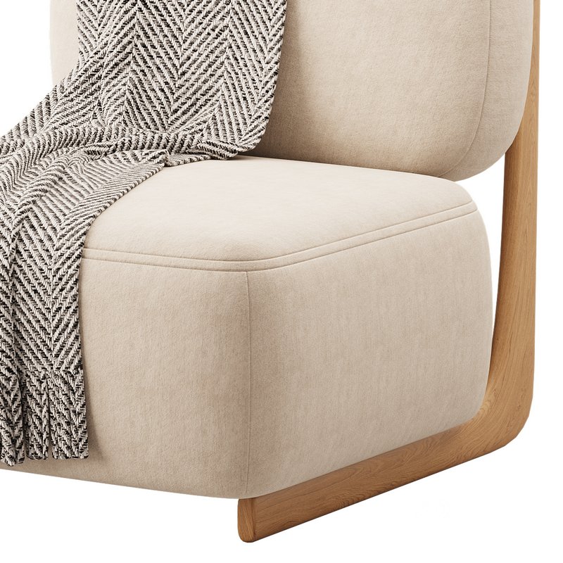 Modern Simple Style Cherry Wood Side Chair Image 10