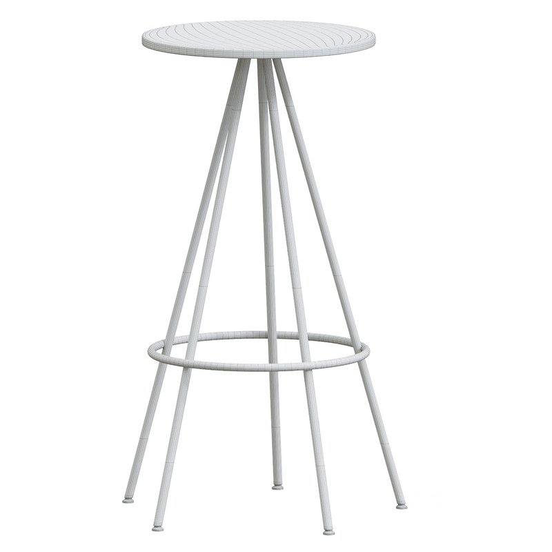Urban Industrial Five Leg Round Bar Stool Image 5